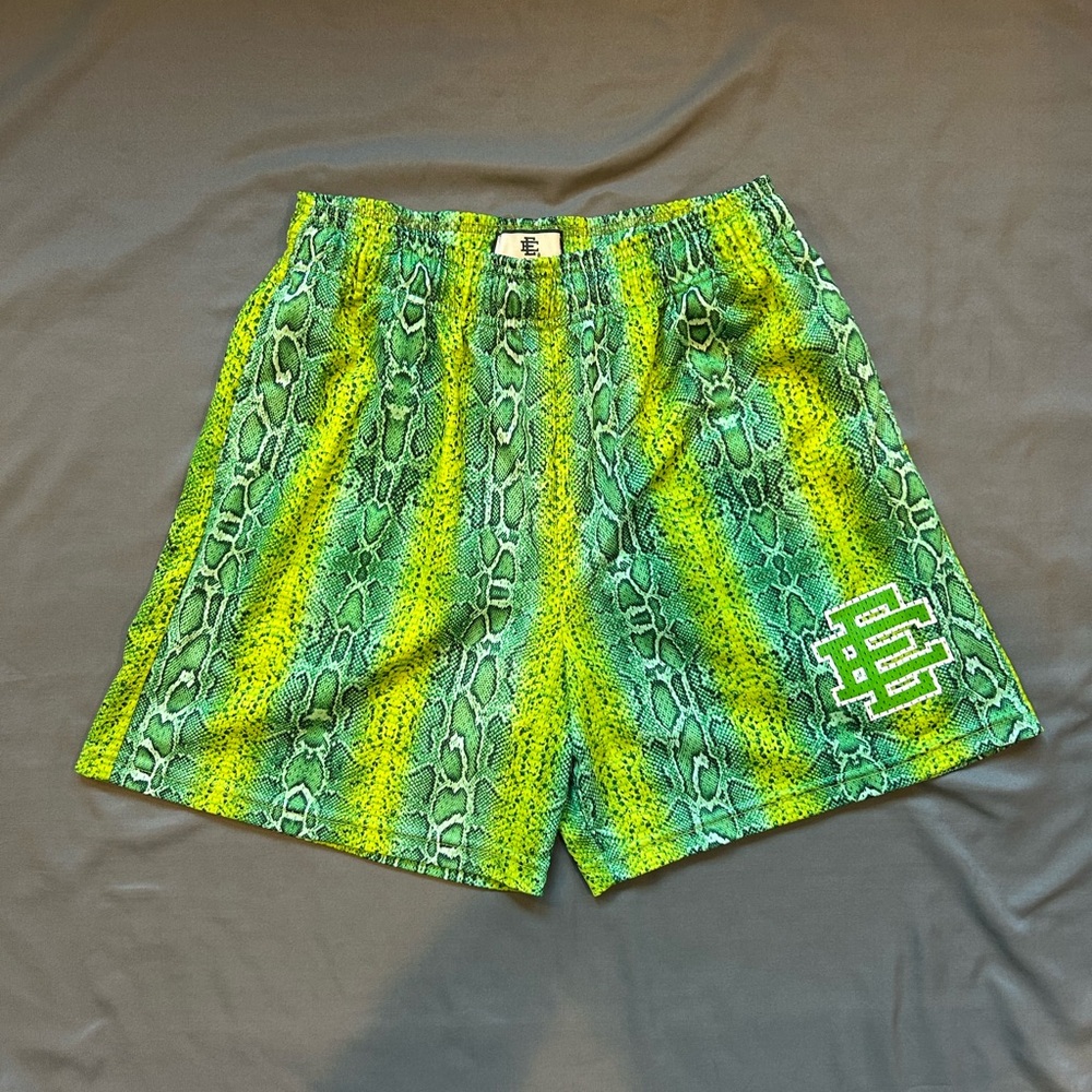 Authentic Eric Emanuel Ee Basic Shorts “Neon Snak… - image 1